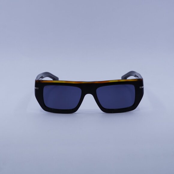 Hugo BOSS 1502/S 0I62 KU Sunglasses Black/Havana Rectangle Frame, Blue Lenses - Picture 4 of 11